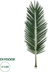 GloboStar Artificial Garden Areca Palm Leaf Τεχνητό Διακοσμητικό Φύλο Φοινικόδεντρου Αρέκα Π90 x Υ240cm - (20181)