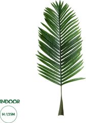 GloboStar Artificial Garden Areca Palm Leaf Τεχνητό Διακοσμητικό Φύλο Φοινικόδεντρου Αρέκα Π45 x Υ125cm - (20176)