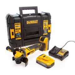 DCG409H2T-QW Γωνιακός Τροχός Μπαταρίας ∅125mm 18V (2x5.0Ah) - ΜΕ ΜΠΑΤΑΡΙΑ & ΦΟΡΤΙΣΤΗ - DEWALT (#DCG409H2T-QW)