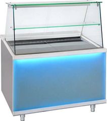 ΠΡΟΣΦΟΡΑ!!! BAMBAS FROST CHF 150 GLASS 150x90x130cm) Θερμαινόμενη Βιτρίνα Corian Frost Glass - +30/+90°C