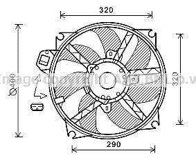 Βεντιλατέρ Νερού RENAULT MEGANE 2008 - 2014 214812415R