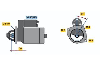 Μίζα IVECO DAILY III, DAILY IV, DAILY V, DAILY VI, MASSIF; RVI MASCOTT; RENAULT MASTER PRO; MITSUBISHI CANTER (FB7, FB8, FE7, FE8) VII 2.3D-Electric 01.99-