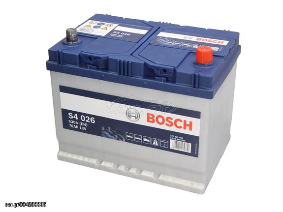 Μπαταρία BOSCH 12V 70Ah/630A S4 (R+ 1) 260x173x225  ||0 092 S40 260||