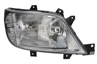Προβολέας/εξάρτημα R (2*H1/H7, electric, without motor, insert colour: silver)  MERCEDES SPRINTER 901, 902, 903, 904, 905 04.00-12.02