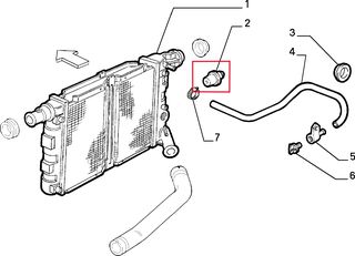 Λαστιχένια βάση ψυγείου Fiat Cinquecento (1992 - 1998) 700, 900, 1.1 Seicento (1998 - 2010) 900, 1.1-thumb-3