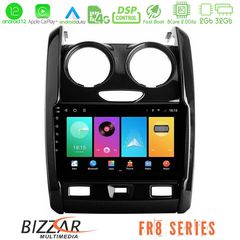 Bizzar FR8 Series FR8 Series Dacia Duster 2014-2018 8Core Android12 2+32GB Navigation Multimedia Tablet 9″