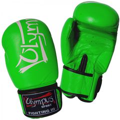 Πυγμαχικά Γάντια Olympus Fighting ΙΙI Δερμάτινα Λαχανί