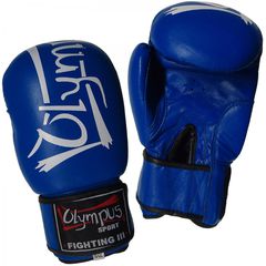 Πυγμαχικά Γάντια Olympus Fighting ΙΙI Δερμάτινα Μπλε