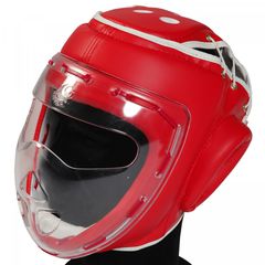 Προστατευτική Κάσκα με Μάσκα plexy glass Olympus Red