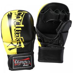 MMA Γάντια Olympus Δίχρωμα Προστασία Αντίχειρα PU Yellow