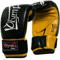 Γάντια Σάκου Olympus Δέρμα Με Αντίχειρα Black Yellow