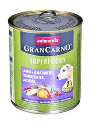 ANIMONDA GranCarno Superfoods flavor lamb - amaranth - cranberry - salmon oil - 800g can