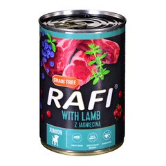 Dolina Noteci Rafi Junior Pate with lamb - cranberry and blueberry - Wet dog food 400 g