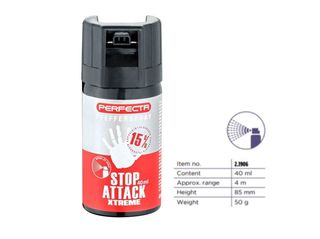 PERFECTA 15 PEPPER SPRAY 40ml (Style εκτόξευσης: Νέφος )-2.1906-Ενδεικτική τιμή προϊόντος της κατασκευάστριας εταιρείας για την Ευρωπαϊκή αγορά : 30 € 