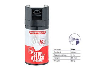PERFECTA 15 PEPPER SPRAY 40ml (Style εκτόξευσης: Νέφος )-2.1906-Ενδεικτική τιμή προϊόντος της κατασκευάστριας εταιρείας για την Ευρωπαϊκή αγορά : 30 € 