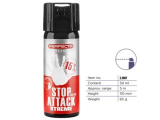 PERFECTA15 ANIMAL STOP PEPPER SPRAY 50ml (Style εκτόξευσης: Βελόνα)-2.1907- Ενδεικτική τιμή προϊόντος της κατασκευάστριας εταιρείας για την Ευρωπαϊκή αγορά : 35 € 