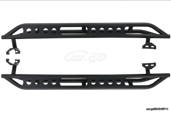 Πλαϊνά σκαλοπάτια Nerf Bars κατάλληλες για Jeep Wrangler JL (2018-Up) 4 Doors Iron