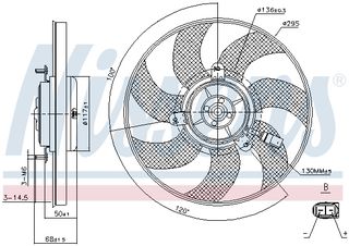 Βεντιλατέρ AUDI A1, A3, TT; SEAT ALTEA, ALTEA XL, IBIZA IV SC, LEON, TOLEDO III; SKODA OCTAVIA II, OCTAVIA III, SUPERB II, YETI; VW BEETLE, CADDY ALLTRACK 1.0-3.6 02.03-