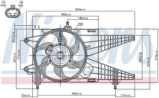 Βεντιλατέρ FIAT IDEA, PUNTO; LANCIA MUSA, YPSILON 1.3D 06.03-