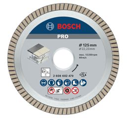 ΔΙΑΜΑΝΤΟΔΙΣΚΟΣ ΠΛΑΚΙΔΙΩΝ & ΓΡΑΝΙΤΗ Φ125 PRO Ceramic BOSCH 2608602479