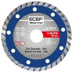 Δίσκος κοπής για δομικά υλικά standard turbo |125mm| 190125 ECEF