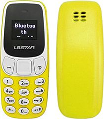 L8STAR BM10 Mini Dual SIM Κινητό με Κουμπιά Πολυχρωμα Σχεδια Yellow