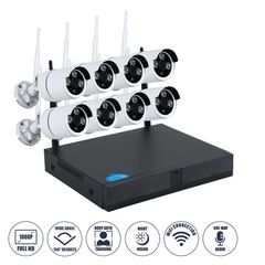 Ολοκληρωμένο Σύστημα CCTV Wi-Fi με 8 Ασύρματες Κάμερες