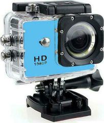 Sport Action Camera Full HD (1080p) Υποβρύχια (με Θήκη) με Οθόνη 2 Blue