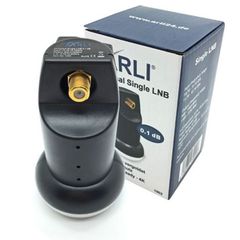 LNB (μάτι) ARLI SINGLE 0,1db UNIVERSAL με επιχρυσωμένες συνδέσεις F για άμεση σύνδεση με δέκτη