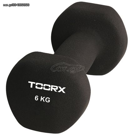 Βαράκι Neoprene 6kg Μαύρο Toorx