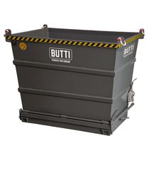 Butti 638L40 Μεταλλικός Κάδος Ανοιγόμενου Πάτου Compact Αντοχής Βάρους ως 6000kg Χωρητικότητας 4000lt