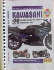 Haynes Service Manual KAWASAKI ZX600 - ZX750