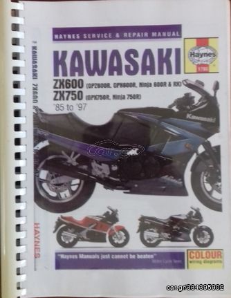 Haynes Service Manual KAWASAKI ZX600 - ZX750