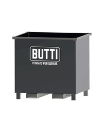 Butti 73B1345X Μεταλλικός Κάδος για Περιστρεφόμενα Πιρούνια Αντοχής Βάρους ως 1000kg Χωρητικότητας 1345lt