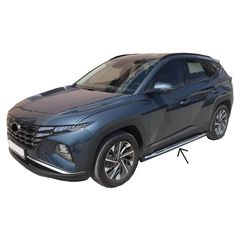 Πλαϊνά Σκαλοπάτια Για Hyundai Tucson 21+ 2 Τεμάχια εργοστασιακού τύπου χωρίς πατέντες και τρυπήματα 