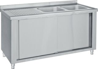 ΠΡΟΣΦΟΡΑ!!! BAMBAS FROST LKE2-120 Λάντζα Κλειστή με 2 Γούρνες 34x37x15cm 120x60x85cm