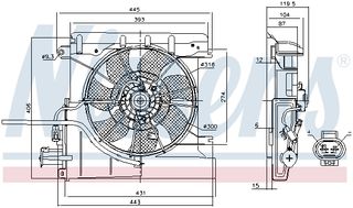 Βεντιλατέρ CITROEN C1, C1 II; PEUGEOT 107, 108; TOYOTA AYGO 1.0/1.2 06.05-