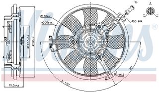 Βεντιλατέρ AUDI A4 B5, A6 C5, A8 D2, CABRIOLET B3; FORD GALAXY I; VW PASSAT B5, SHARAN 1.6-4.2 03.94-03.10
