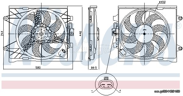 Βεντιλατέρ  FIAT PANDA 0.9-1.3D 02.12-