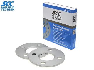 5mm Αποστάτες Τροχών SCC - Καρέ: 4x108 - Κέντρο: Φ63,4 mm - Al 7075 - Ασημί - 2 Tμχ. - (10207)