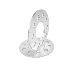 5mm Αποστάτες Τροχών SCC - Καρέ: 5x110 + 5x108 - Κέντρο: Φ65.1 mm - Al 7075 - Ασημί - 2 Tμχ. - (10218)