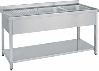ΠΡΟΣΦΟΡΑ!!! BAMBAS FROST LAE2-120 Λάντζα Ανοιχτή με 2 Γούρνες 34x37x15cm 120x60x85cm