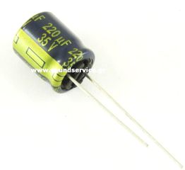 ΠΥΚΝΩΤΗΣ ΗΛΕΚΤΡΟΛΥΤΙΚΟΣ 220uF 35V 105C ΠΛΑΚΕΤΑΣ D10x12.5mm PANASONIC 220UF/35V