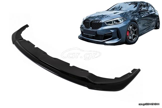 Μπροστά μαρκέ έτοιμο βαμμένο Spoiler BMW 1 Series F40 M Sport 2019+ Piano Black