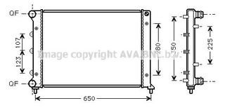 ΨΥΓΕΙΟ ΝΕΡΟΥ ΚΑΙΝΟΥΡΙΟ ALFA ROMEO 147 2001-2010 (580X415X34) AVA AL2078 BEHR HELLA 8MK 376 766-081 FRIGAIR 0113.3019 MAHLE CR1411000S NISSENS 60052 NRF58305 VALEO 732730 46743394 51702463