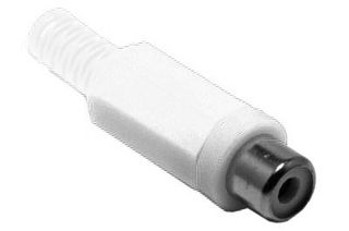 Adaptor RCA Female White Τελικό Βύσμα Καλωδίου Θηλυκό AAP51500-W