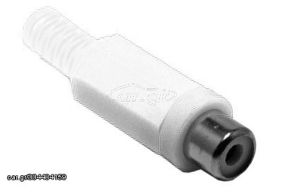 Adaptor RCA Female White Τελικό Βύσμα Καλωδίου Θηλυκό AAP51500-W