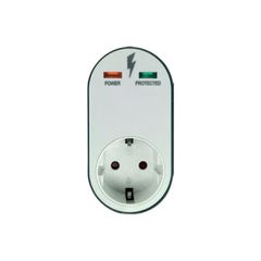 Eurolamp 147-09002 Μονή Εξωτερική Πρίζα Ρεύματος Ασφαλείας Λευκή