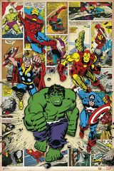 Marvel Comics Here Come The Heroes 61Χ91,5cm NO.30 (PP32684)