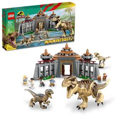 LEGO(R) Jurassic Park 30th Anniversary - Visitor Center: T. rex  Raptor Attack (76961)